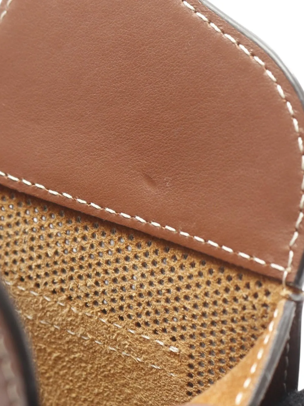 Burberry Pre-Owned 2000-2017 Mini Perforated Leather Pocket Tote satchel | Pre-Owned | Image 2