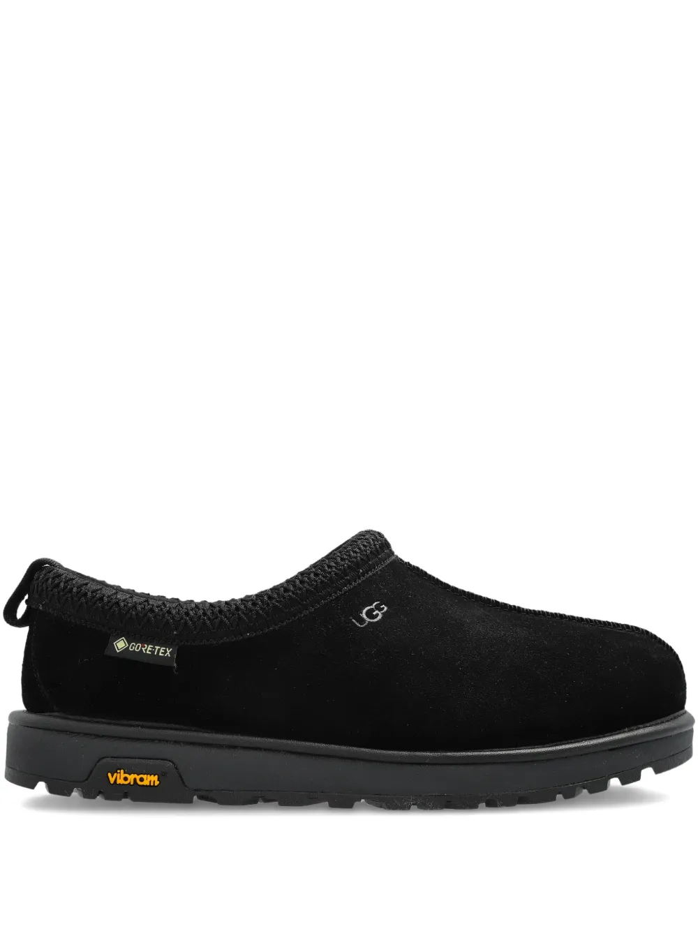 Ugg Tasman Gtx Suede Slippers In Black