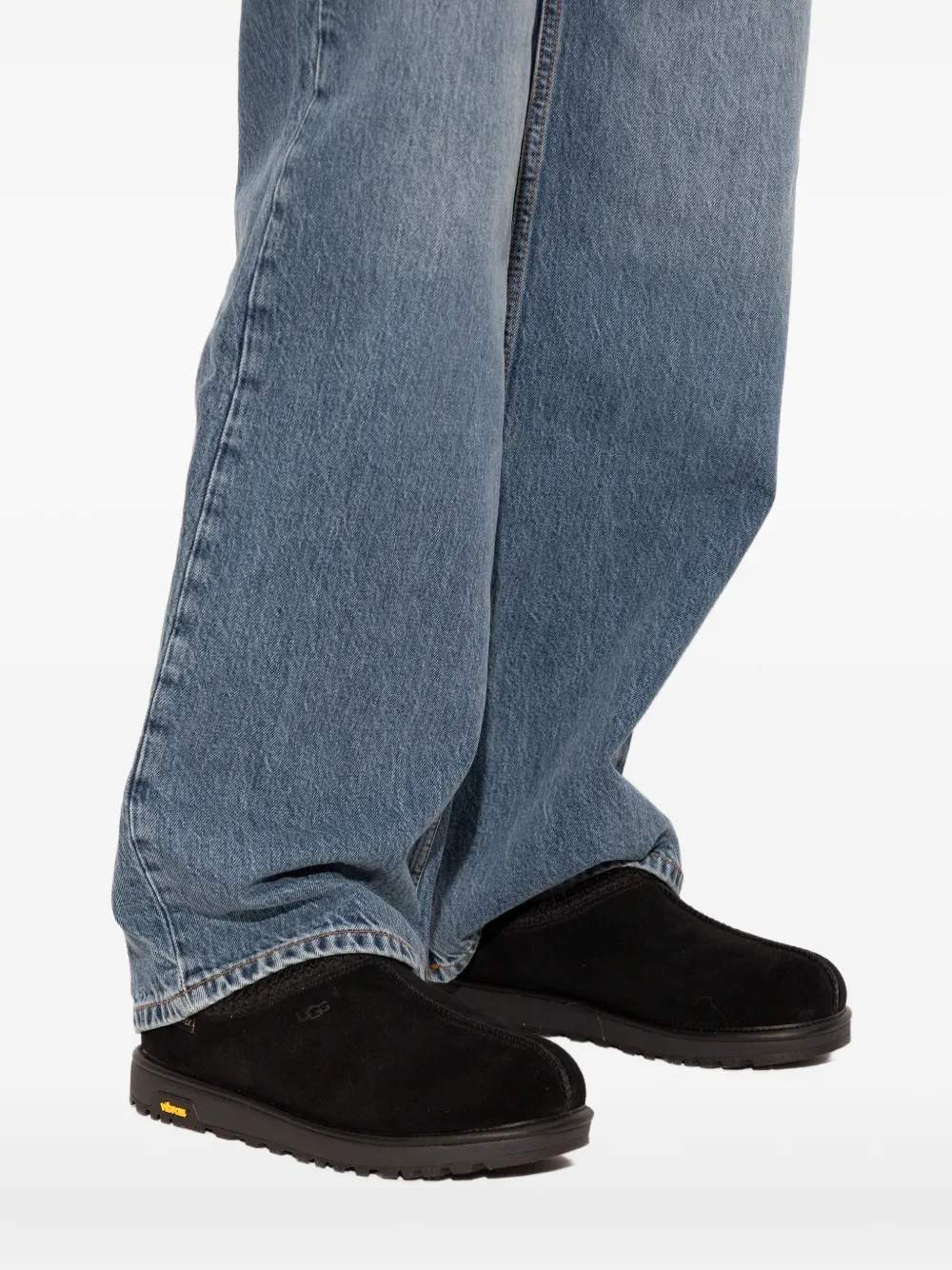Ugg Tasman Gtx Suede Slippers In Black