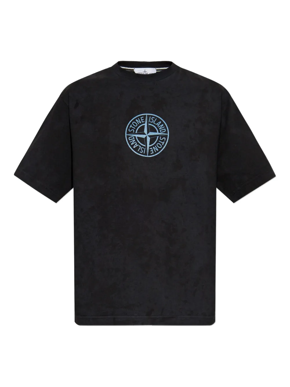 Stone Island playera de algodón con logo estampado | negro | Image 1