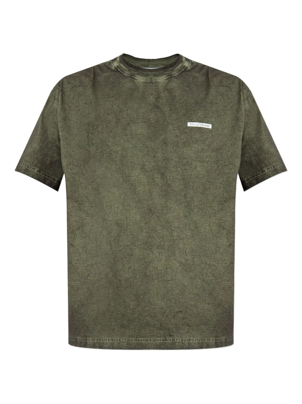 Stone Island playera de algodón con logo estampado | verde | Image 1
