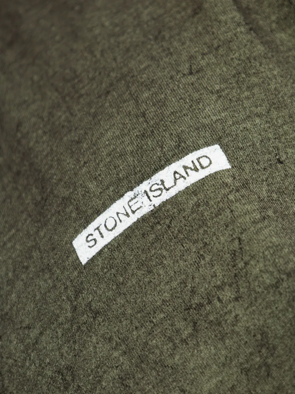 Stone Island Katoenen T-shirt met logoprint Groen