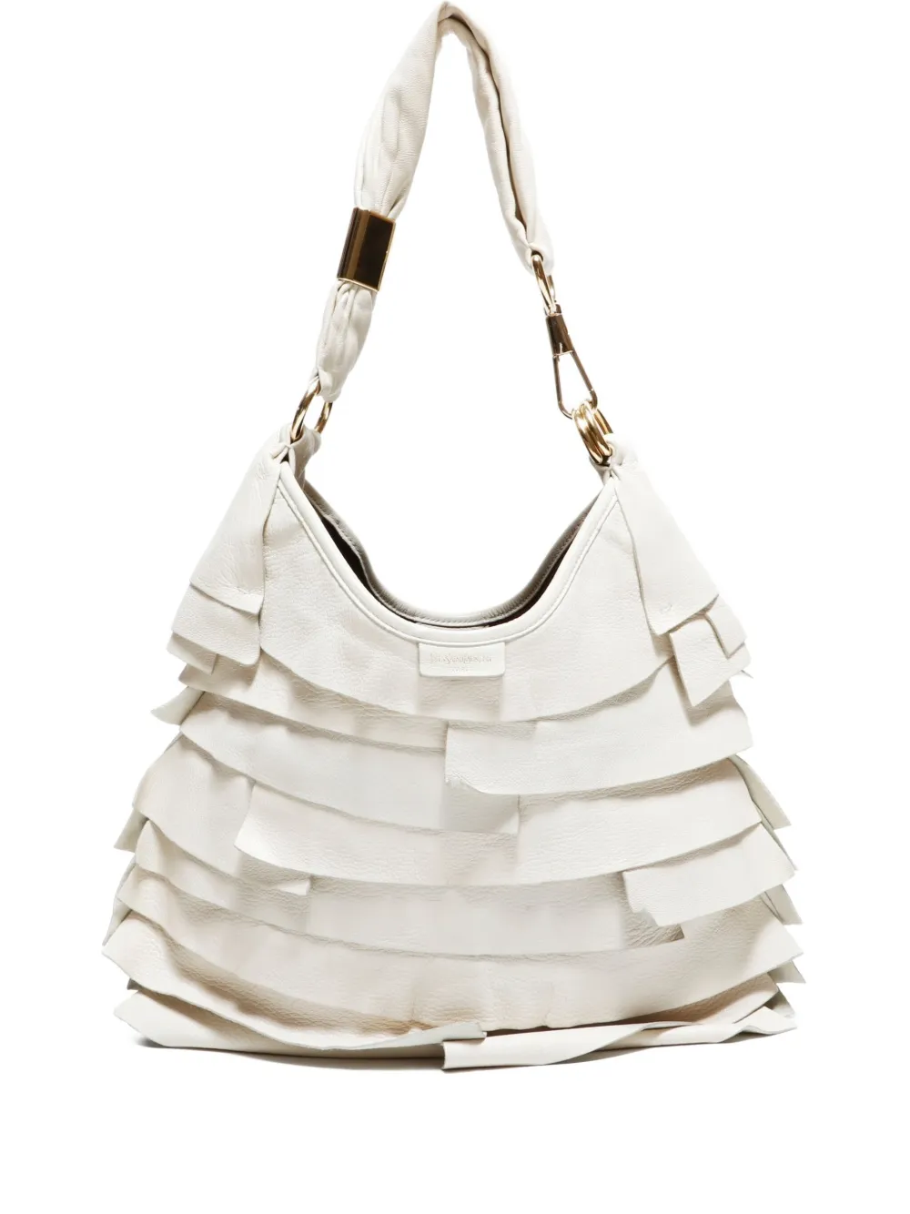Saint Laurent Pre-Owned 1990-2000s layered shoulder bag - ホワイト Saint Laurent Pre-Owned 1990-2000s layered shoulder bag - ホワイト