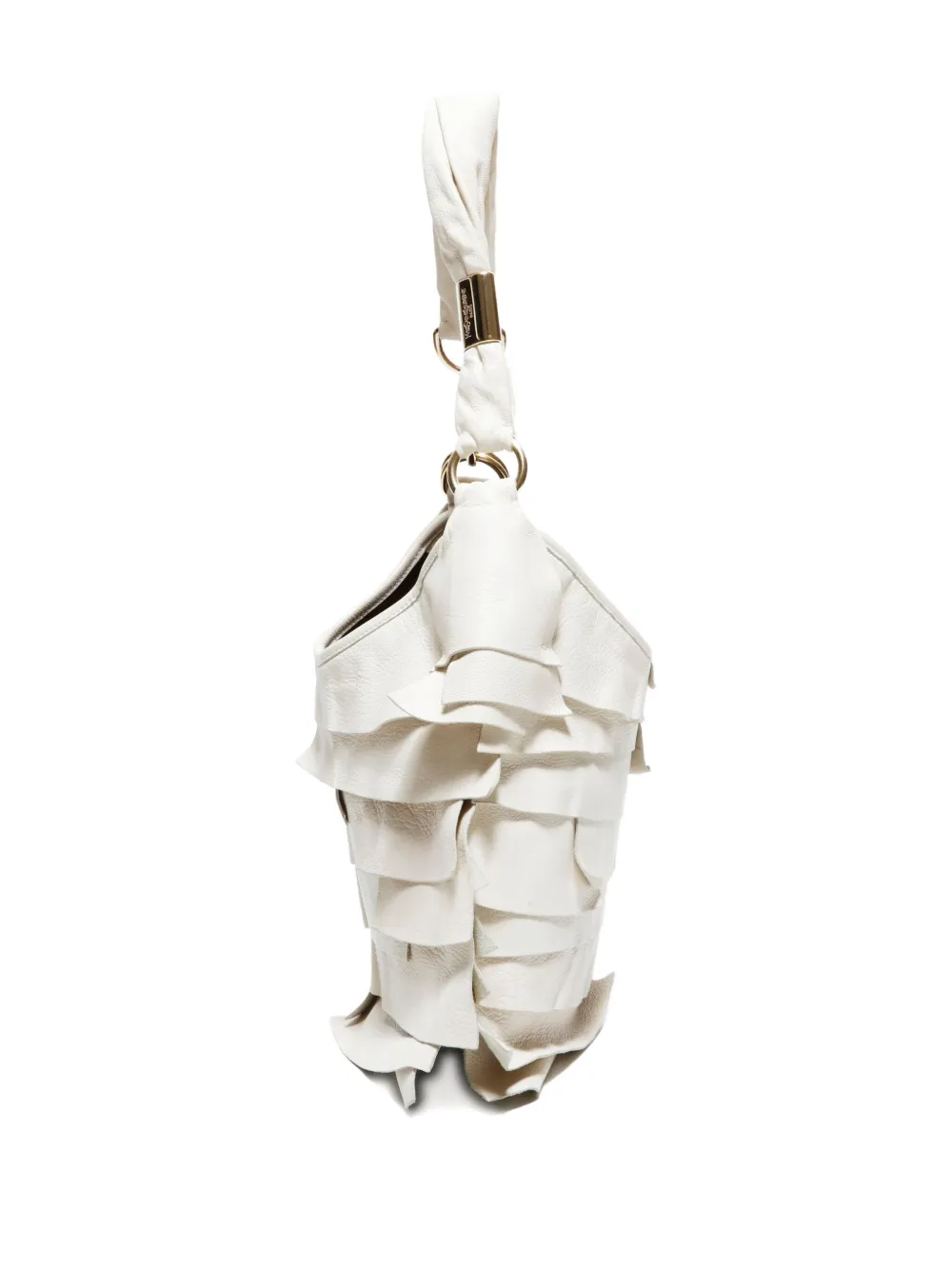 Pre-owned Saint Laurent 1990-2000s Layered Shoulder Bag In White