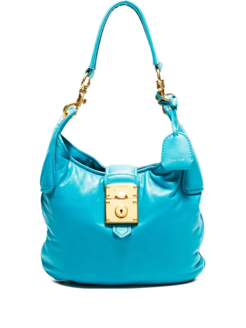 Miu Miu Pre-Owned 2000-2015 Lock leather shoulder bag
