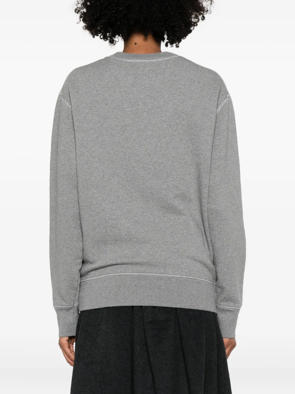 Apc Graphic-print Sweater In Gray