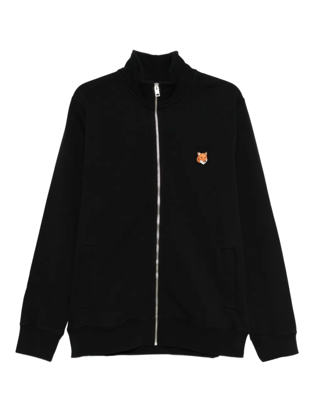 Maison Kitsuné fox-motif zip jacket | Black | Image 1