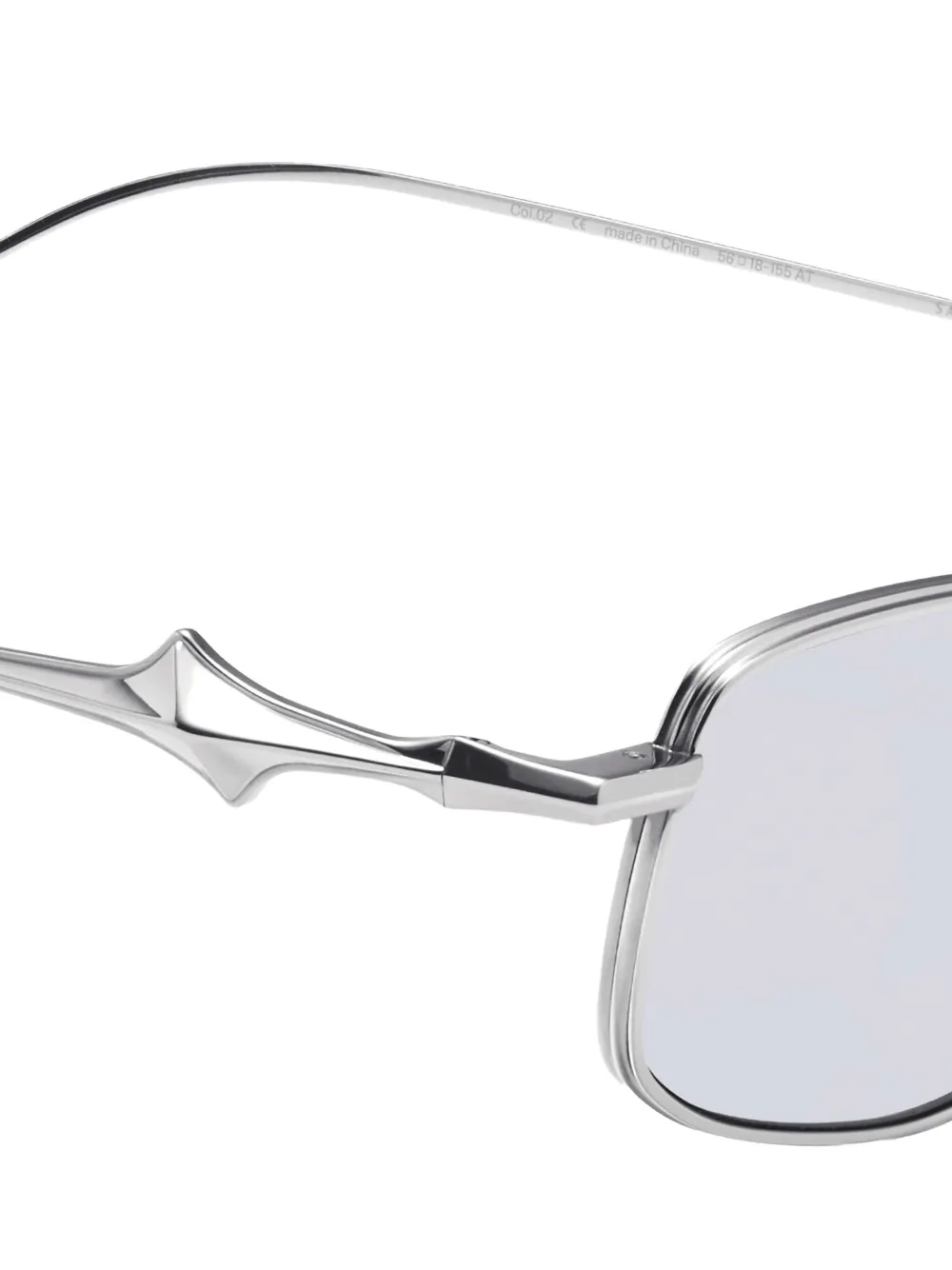 Saga 02 Rectangular-Temple Sunglasses
