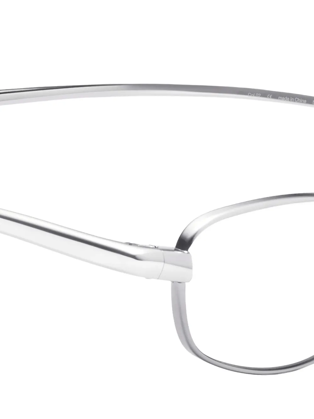 Gentle Monster Riff 02 bril met rechthoekig montuur Zilver