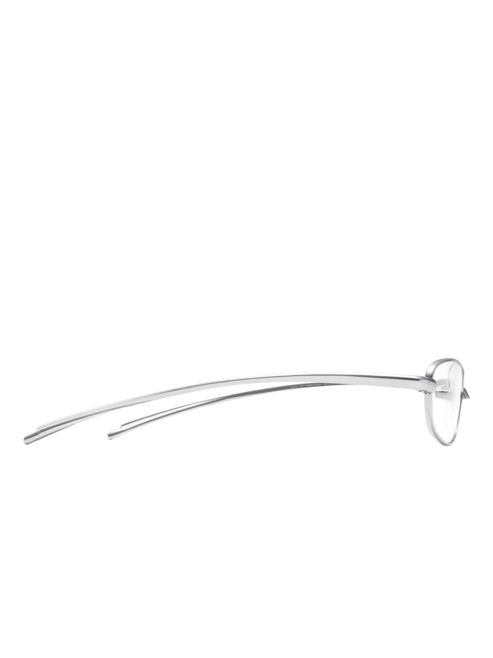 Gentle Monster Riff 02 bril met rechthoekig montuur Zilver