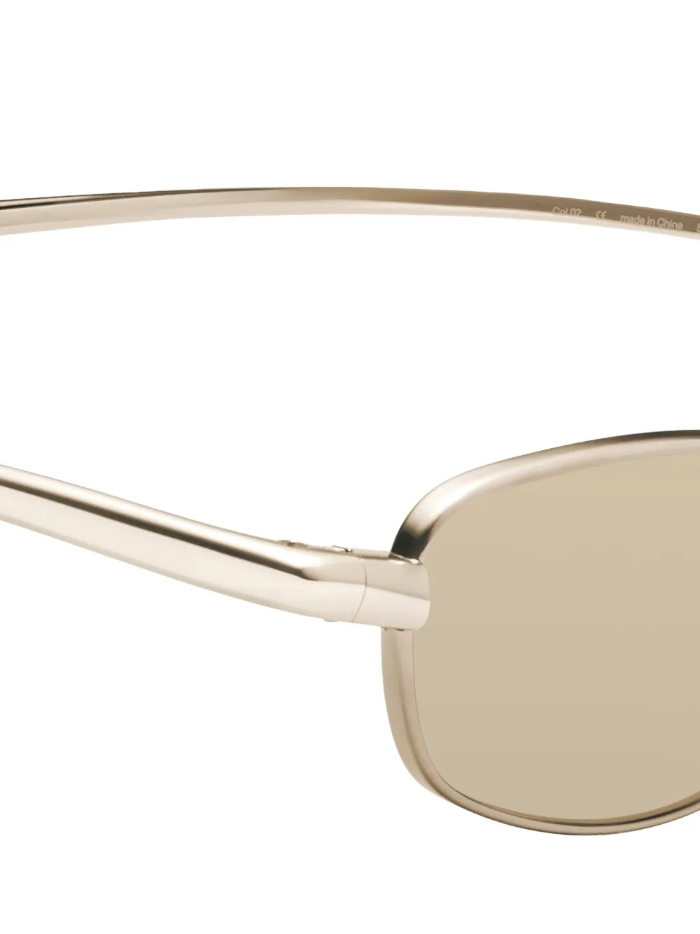 Gentle Monster Riff 037 zonnebril met rechthoekig montuur Goud