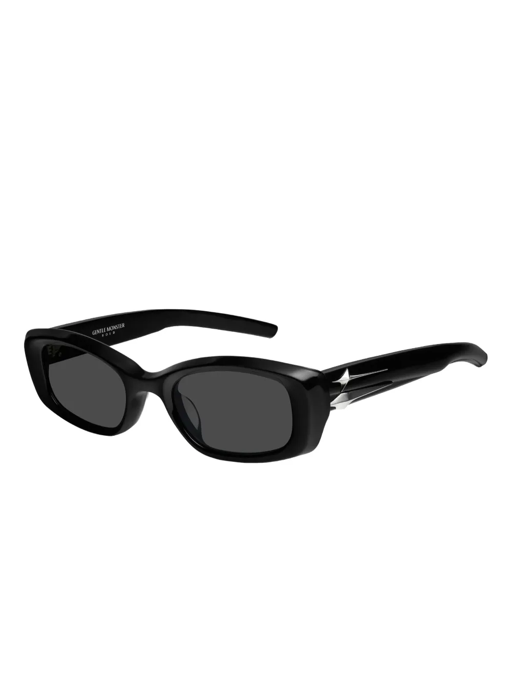 Gentle Monster Lix 01 zonnebril verfraaid met ster - Zwart
