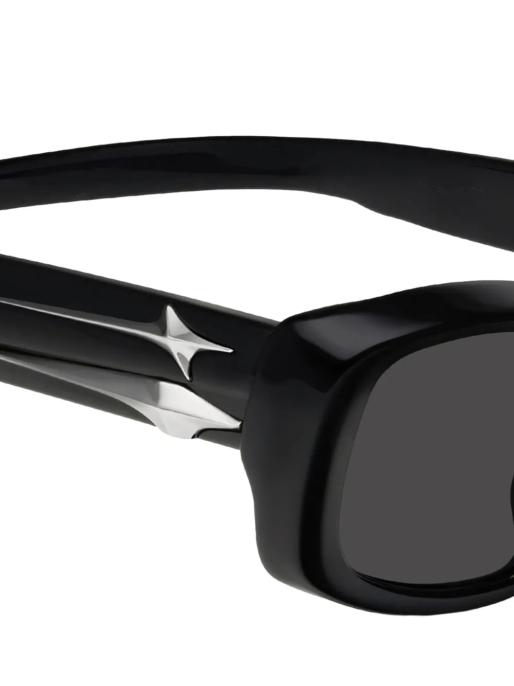 Gentle Monster Lix 01 zonnebril verfraaid met ster Zwart