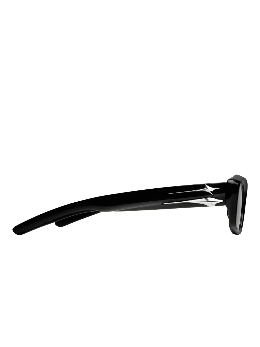 Gentle Monster Lix 01 zonnebril verfraaid met ster Zwart