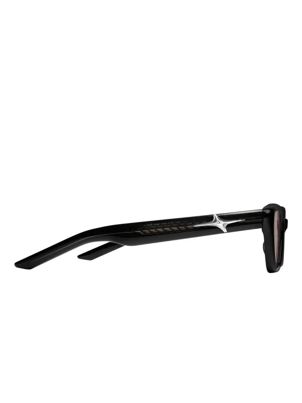 Gentle Monster Mowa 01(R) zonnebril met cat-eye montuur en sterdetail Zwart