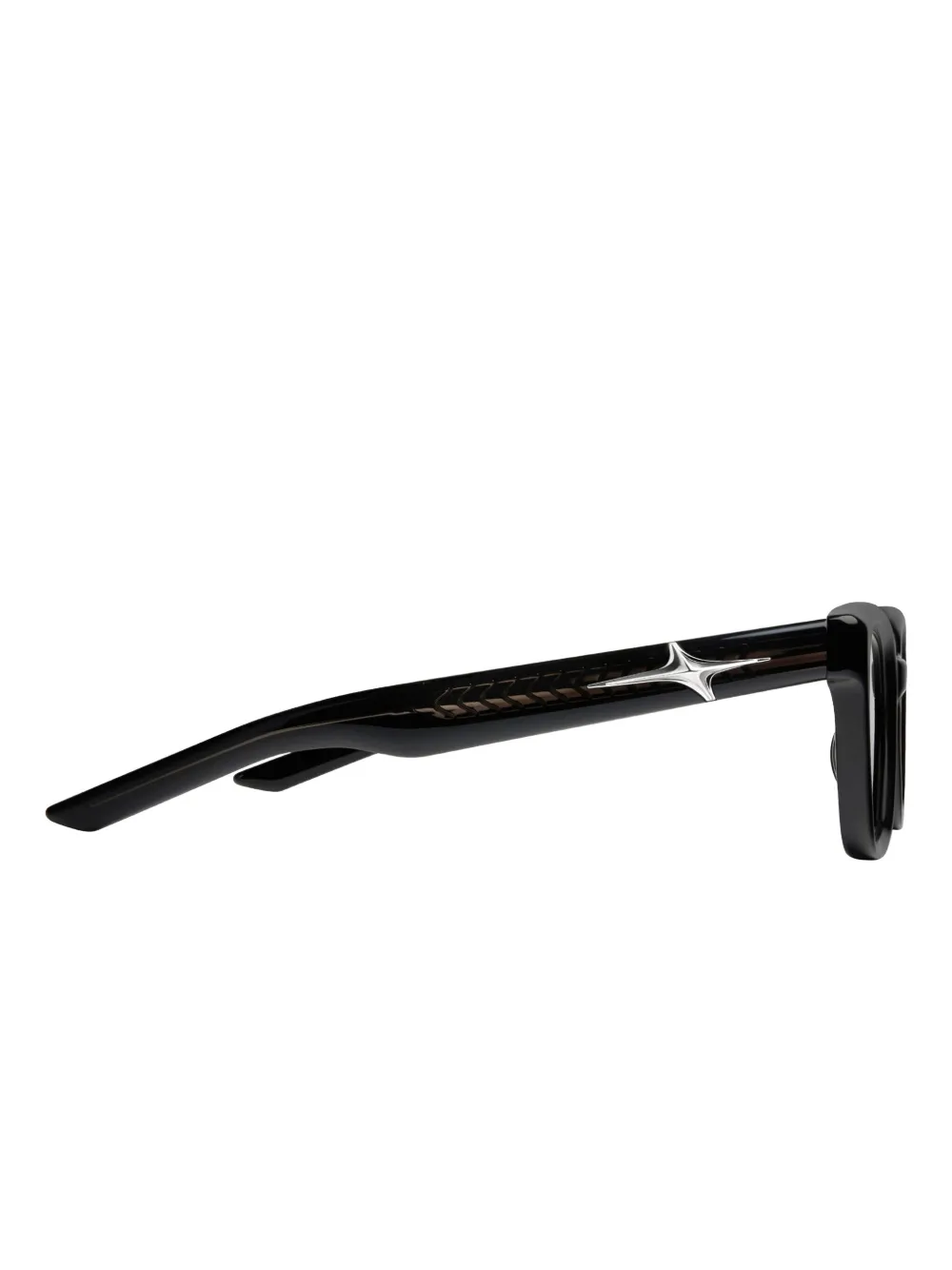 Hesse 01 Square-Frame Star-Detail Sunglasses