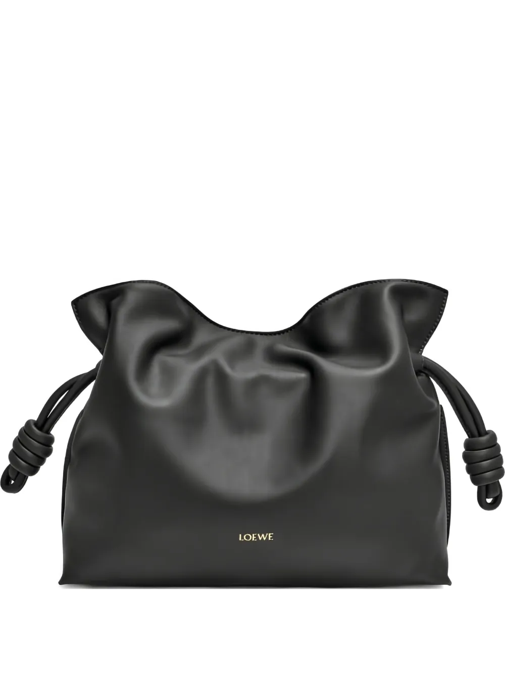 Loewe Medium Flamenco Knotted Clutch In Black