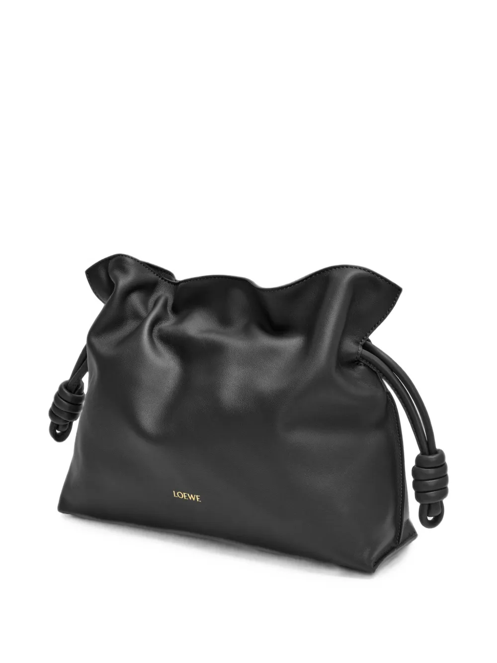 LOEWE Medium Flamenco geknoopte clutch Zwart