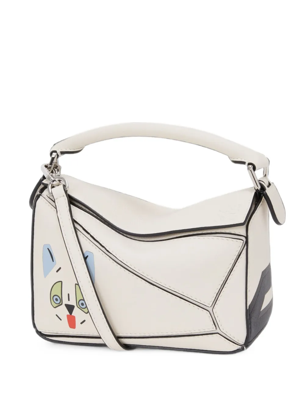 LOEWE mini Futurist Cat Puzzle leather tote bag