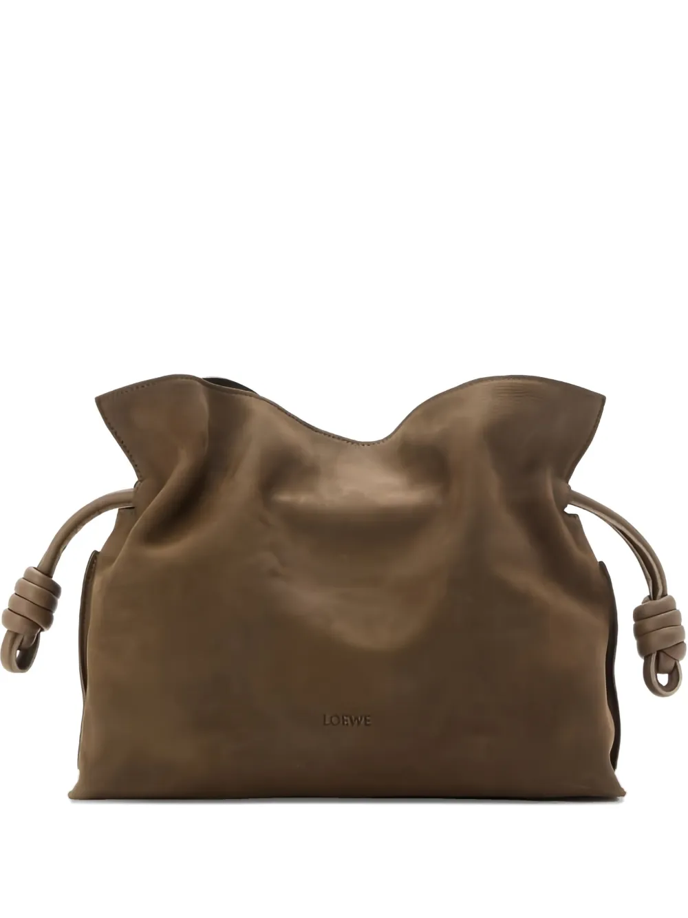 Loewe Medium Flamenco Clutch In Brown