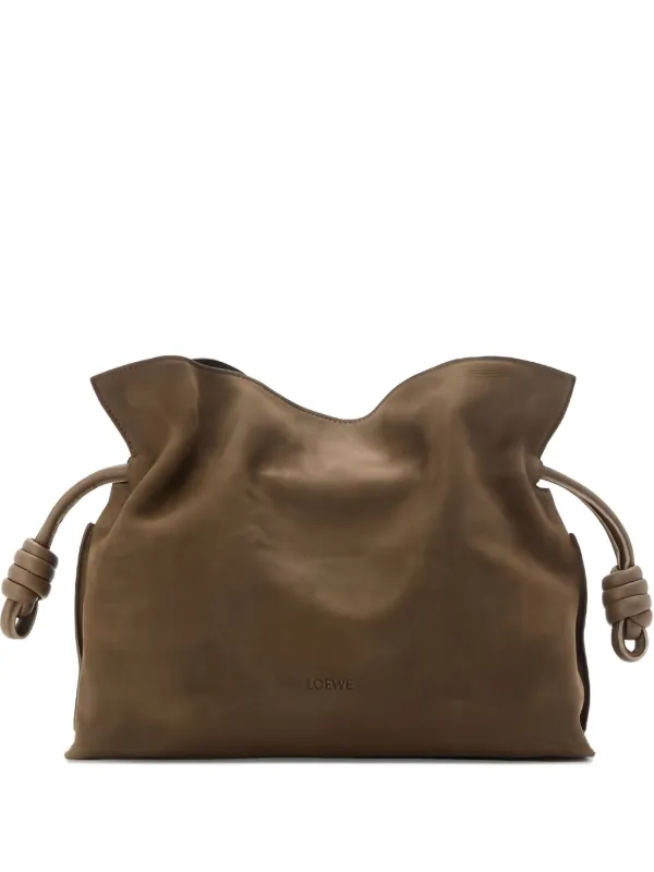 Loewe Medium Flamenco Clutch in Brown