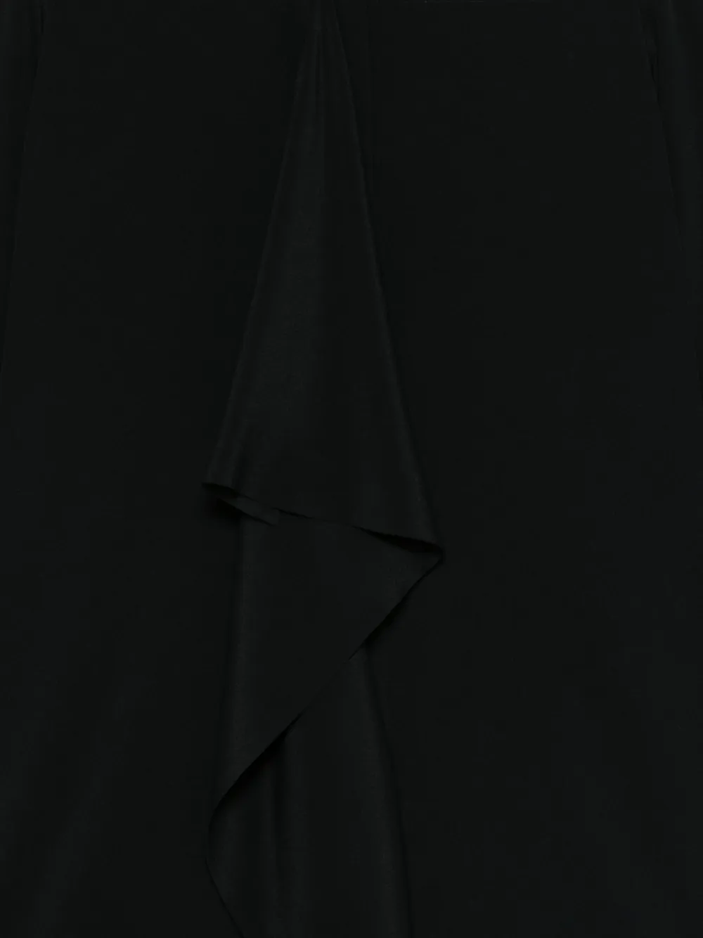 Alberto Biani Long Sleeve Top Ruffle Detail In Black