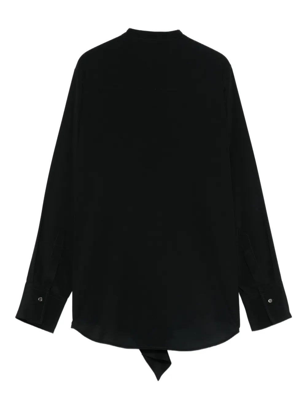 Alberto Biani ruffled shirt - Zwart