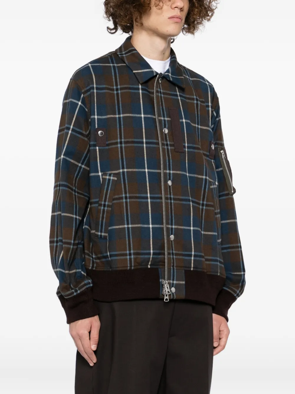 sacai Geruit jack Bruin
