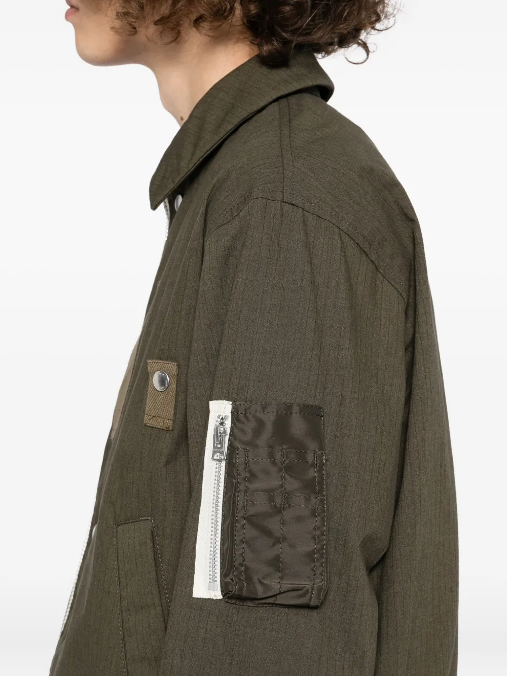 sacai Jack met kraag Groen