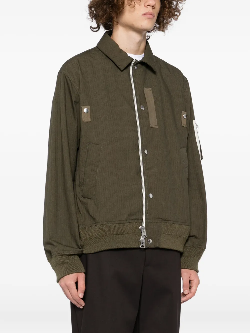 sacai Jack met kraag Groen