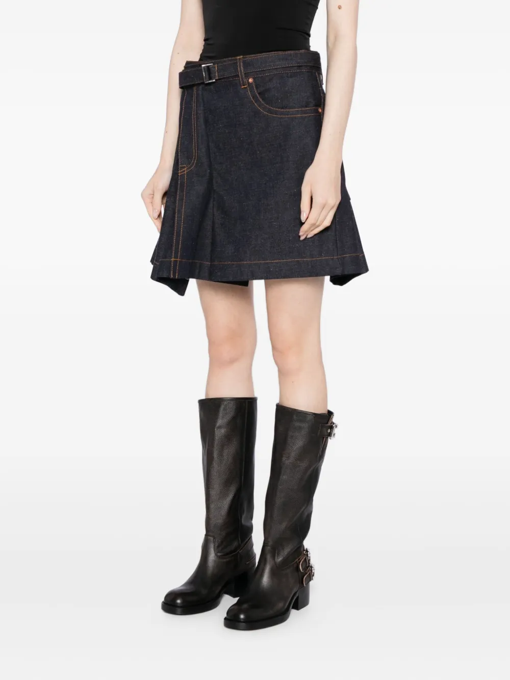 sacai Denim rok Blauw