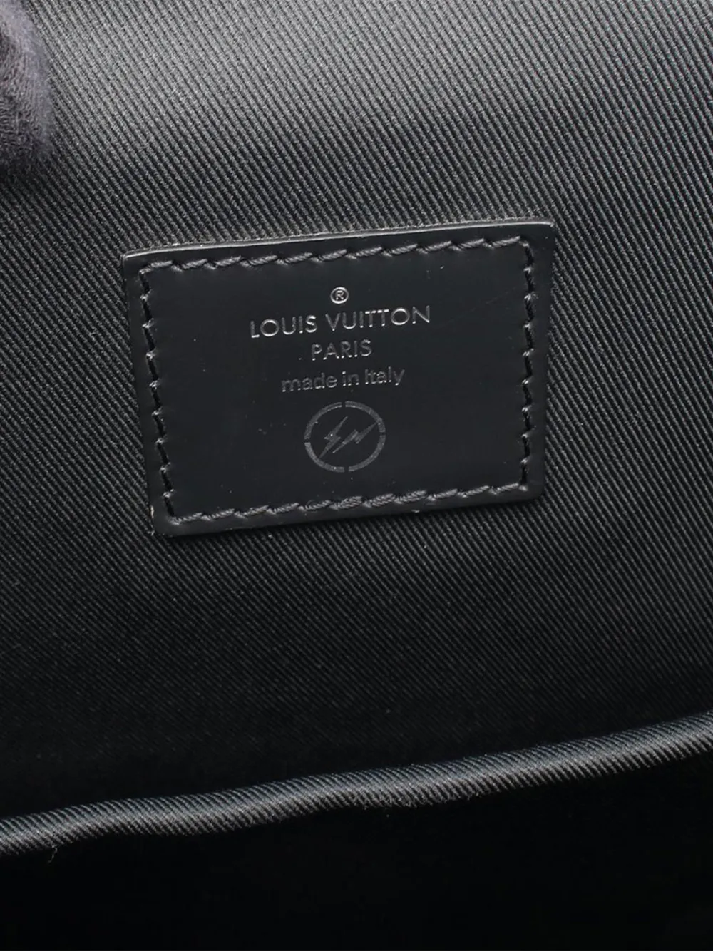 Pre-owned Louis Vuitton 2017 Fragment Monogram Eclipse Flash Zack Backpack In Black