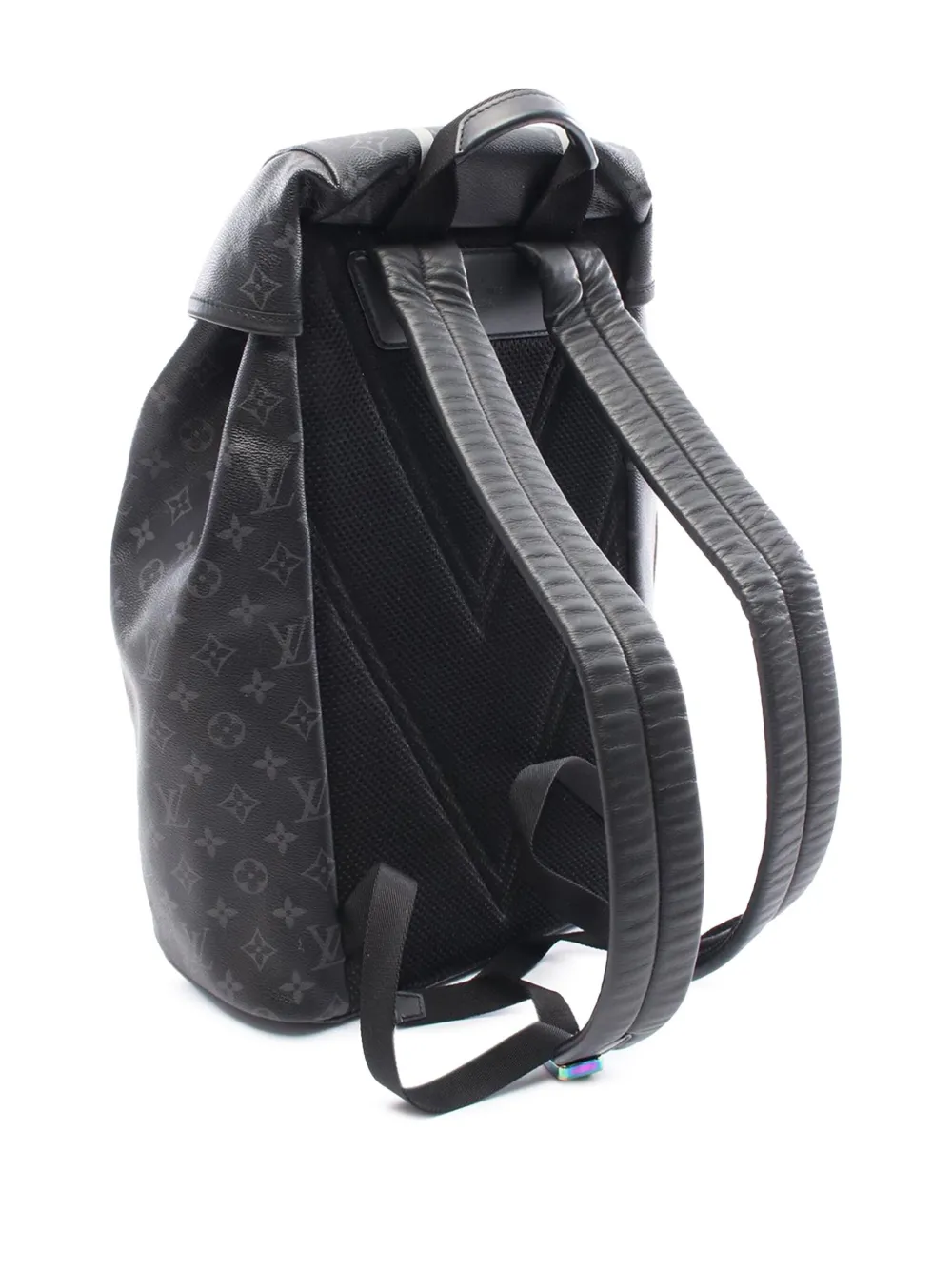 Pre-owned Louis Vuitton 2017 Fragment Monogram Eclipse Flash Zack Backpack In Black