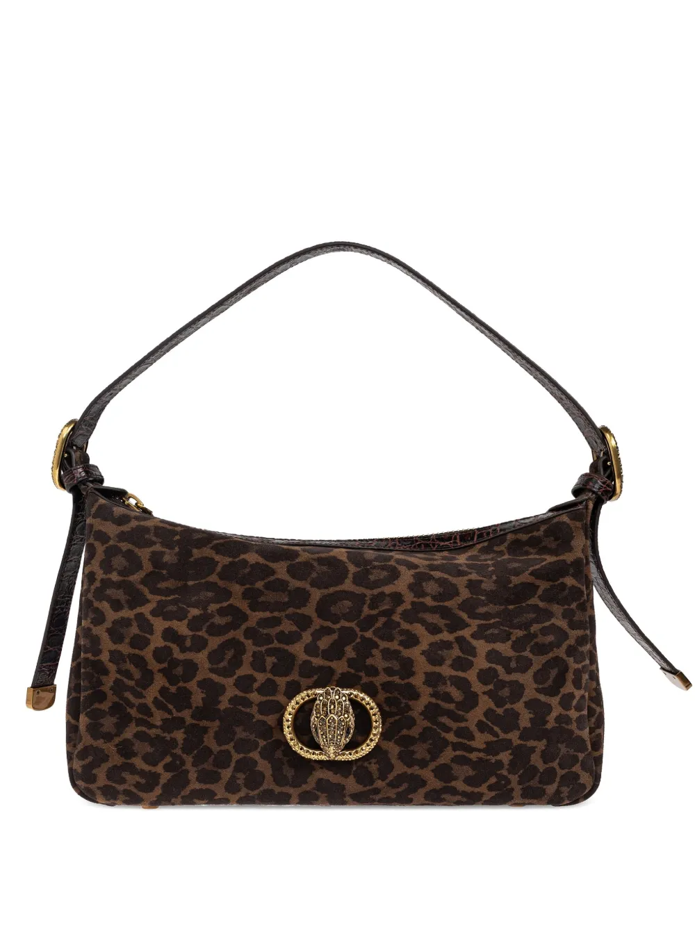 Kurt Geiger Chelsea Soft Leopard-print Shoulder Bag In Brown