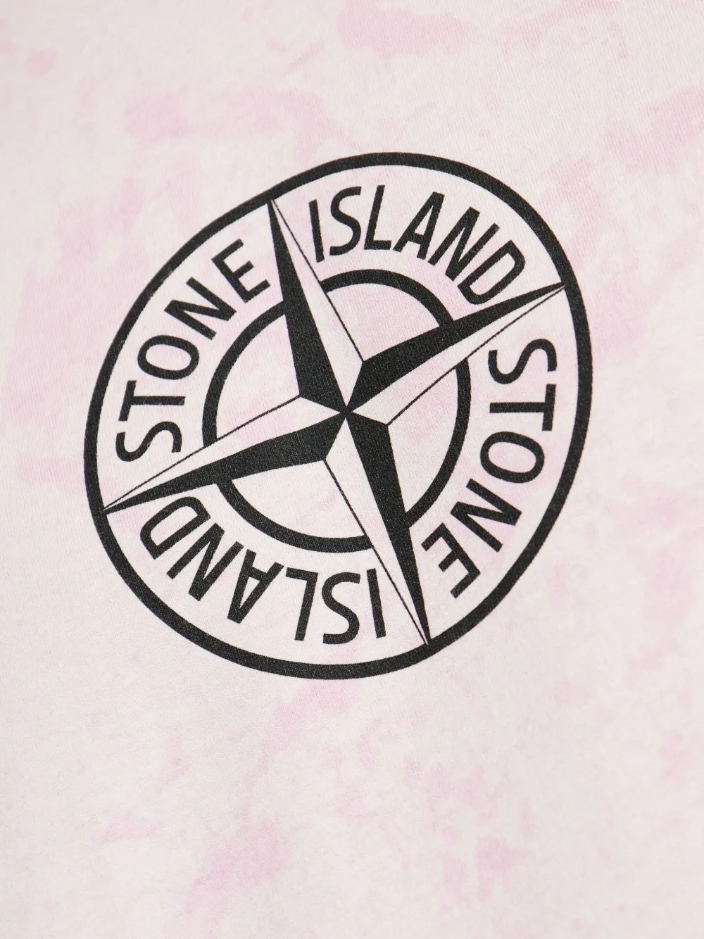 Stone Island Logo-print Cotton T-shirt In Pink