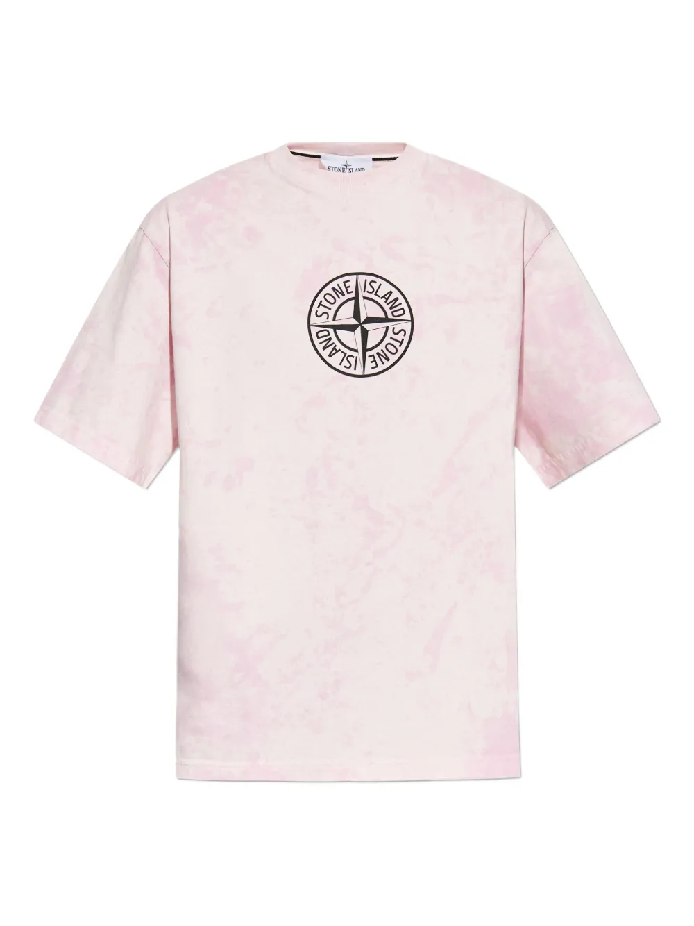 Stone Island playera de algodón con logo estampado | rosado | Image 1