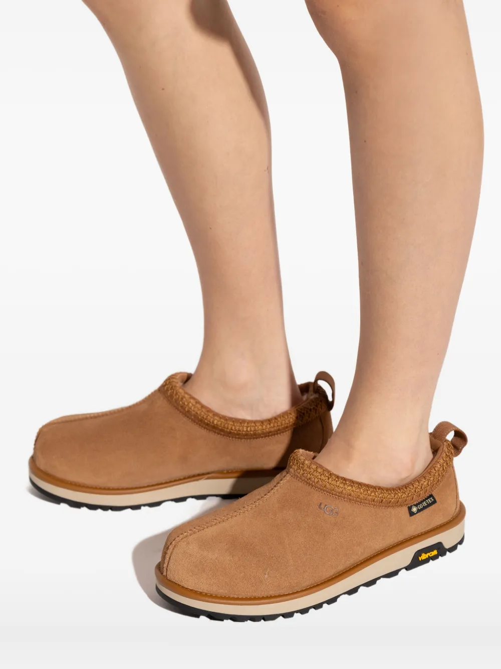 Ugg Tasman Gtx Suede Slippers In Brown