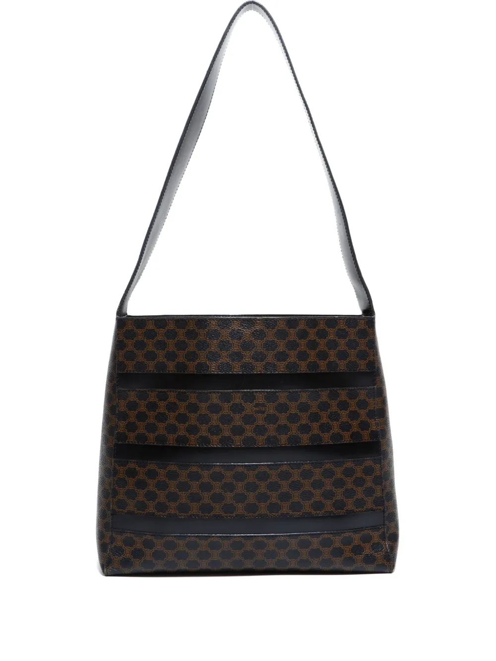 Celine Pre-Owned 1990-2000s Macadam shouder bag - ブラック Celine Pre-Owned 1990-2000s Macadam shouder bag - ブラック