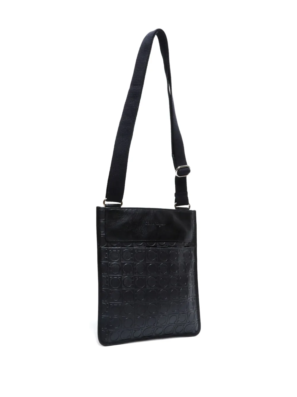 Pre-owned Ferragamo 1990-2010s Gancino Shoulder Bag In Black