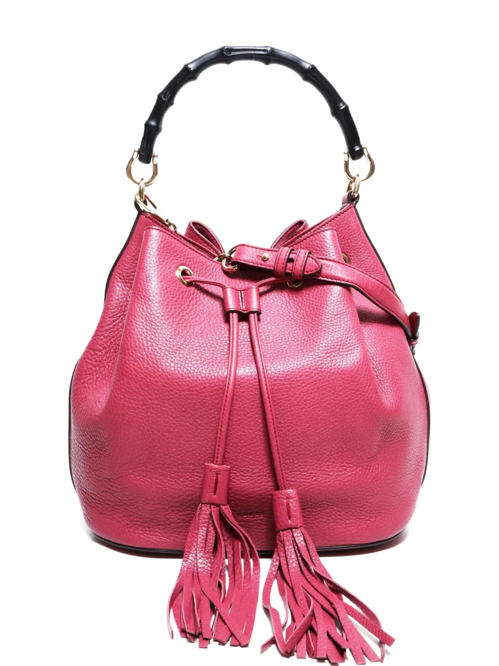 Gucci Pre-Owned 2015-2025 bamboo two-way bucket bag - ピンク Gucci Pre-Owned 2015-2025 bamboo two-way bucket bag - ピンク