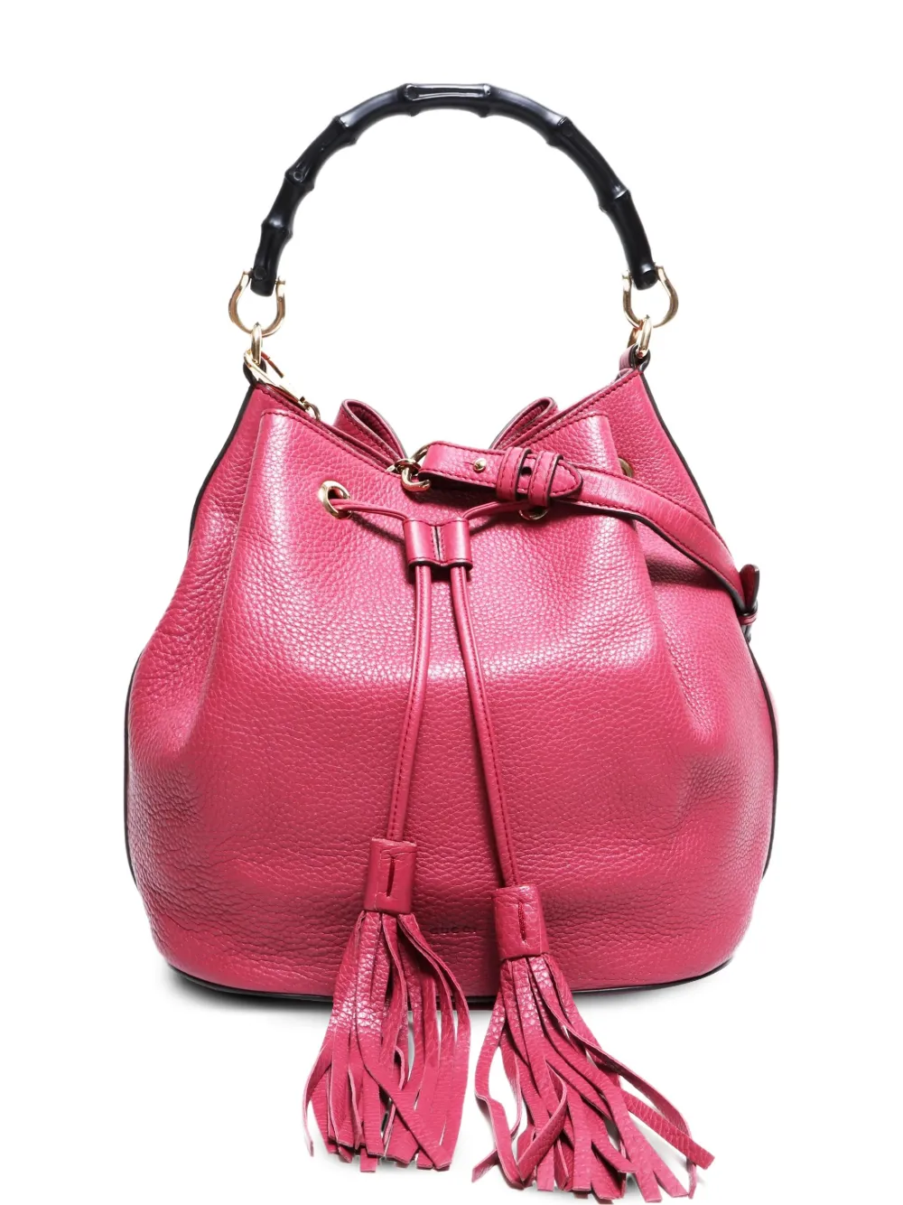 Gucci Pre-Owned 2015-2025 bamboo two-way bucket bag | Pink | Image 1