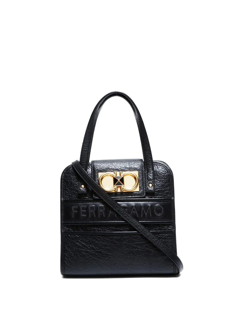 Ferragamo Pre-Owned 2015-2025 mini Gancini-buckle two-way handbag - Ferragamo Pre-Owned 2015-2025 mini Gancini-buckle two-way handbag -