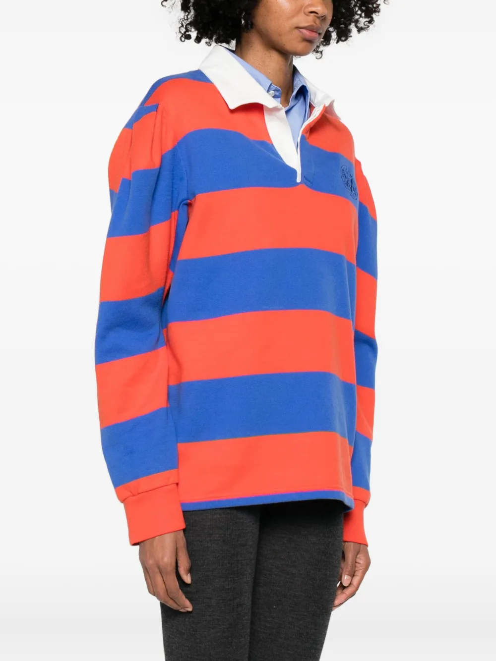 A.P.C. x Marc Jacobs gestreepte trui met polokraag Oranje