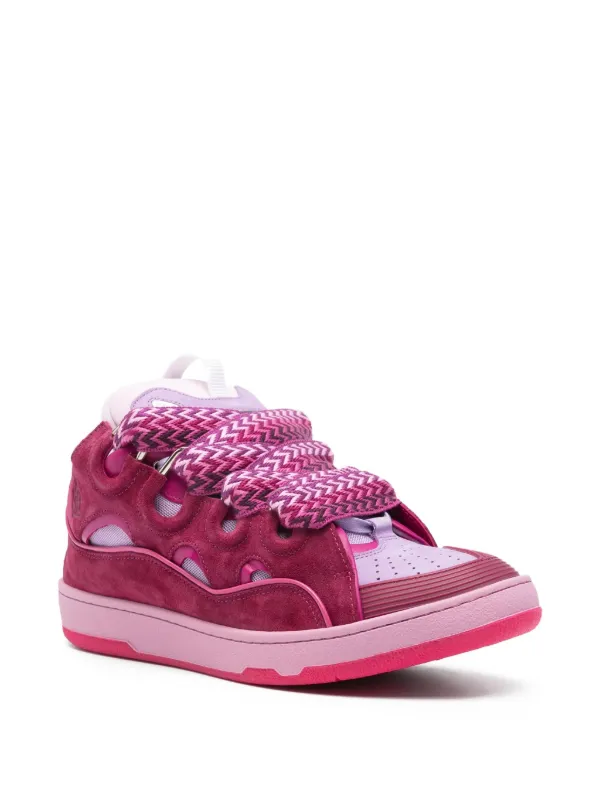Lanvin Curb lace-up Sneakers | Pink | FARFETCH