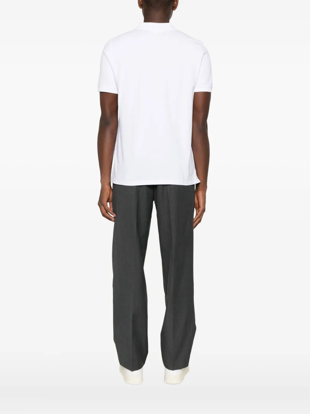 Maison Kitsuné Fox Head poloshirt WHITE