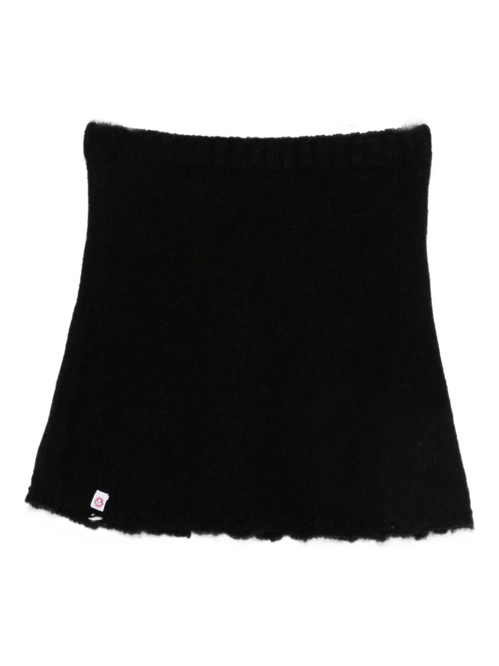 Charles Jeffrey Loverboy Knitted Mini Skirt In Black