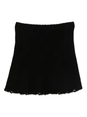 Charles jeffrey lover boy プリーツミニラップスカート黒 Charles