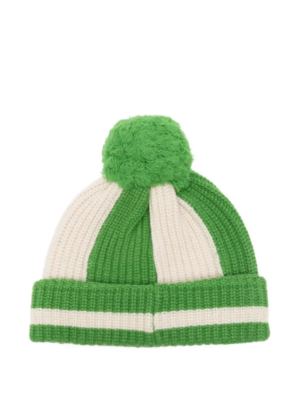 Charles Jeffrey Loverboy Pompom Beanie Hat | Green | FARFETCH ZA