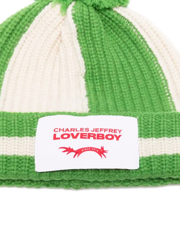 Charles Jeffrey Loverboy Pompom Beanie Hat | Green | FARFETCH ZA