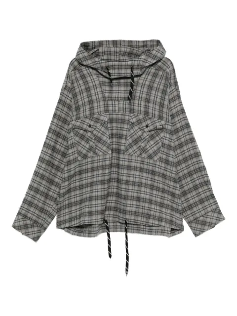 Martine Rose hoodie a cuadros con capucha
